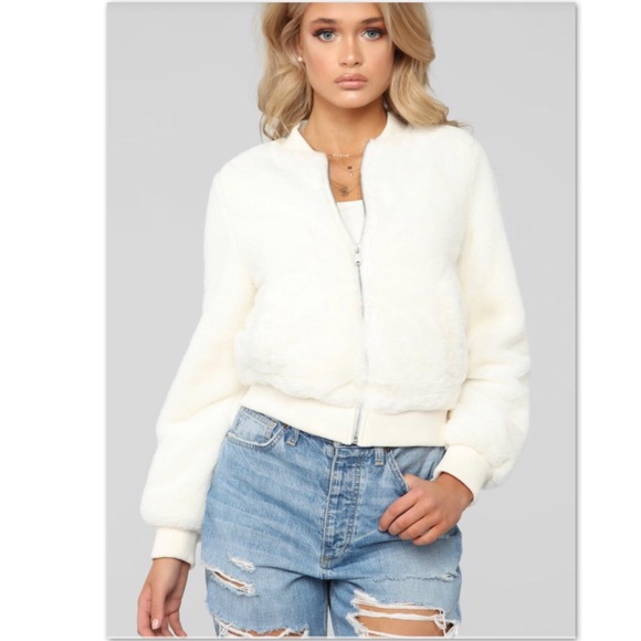 Fashion Nova Jackets & Blazers - Fashion Nova Faux Fur Bomber Jacket